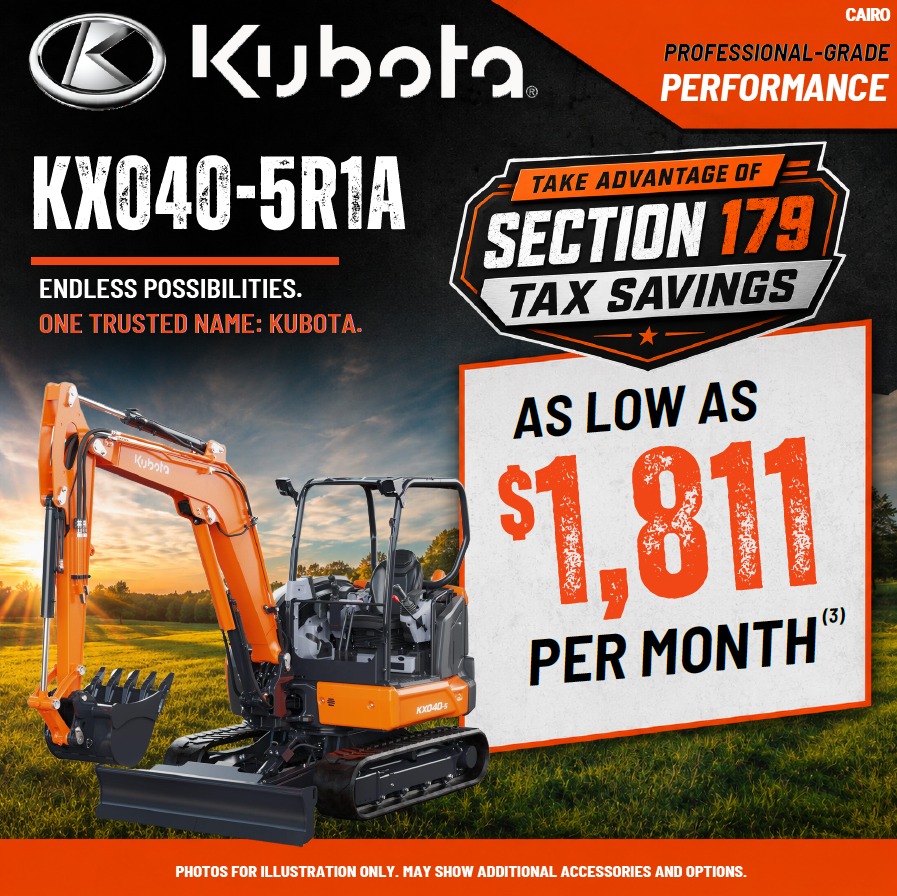 When there's work to be done, Kubota delivers. Tough jobs. Trusted