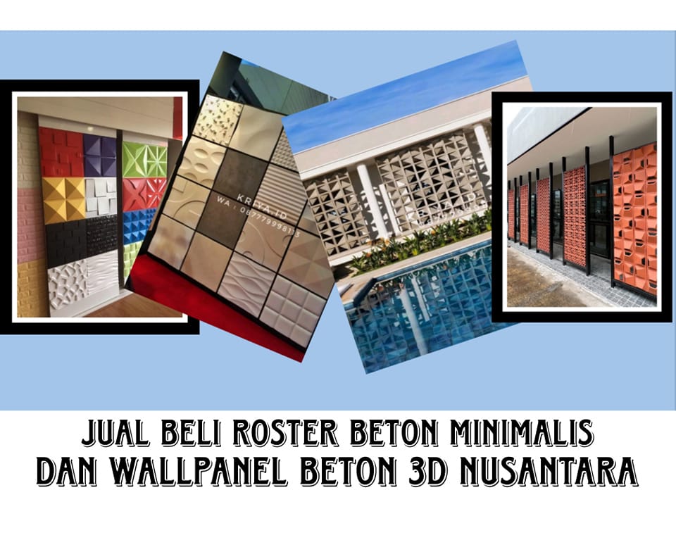 JUAL BELI ROSTER BETON MINIMALIS & WALLPANEL BETON 3D NUSNTARA | Facebook