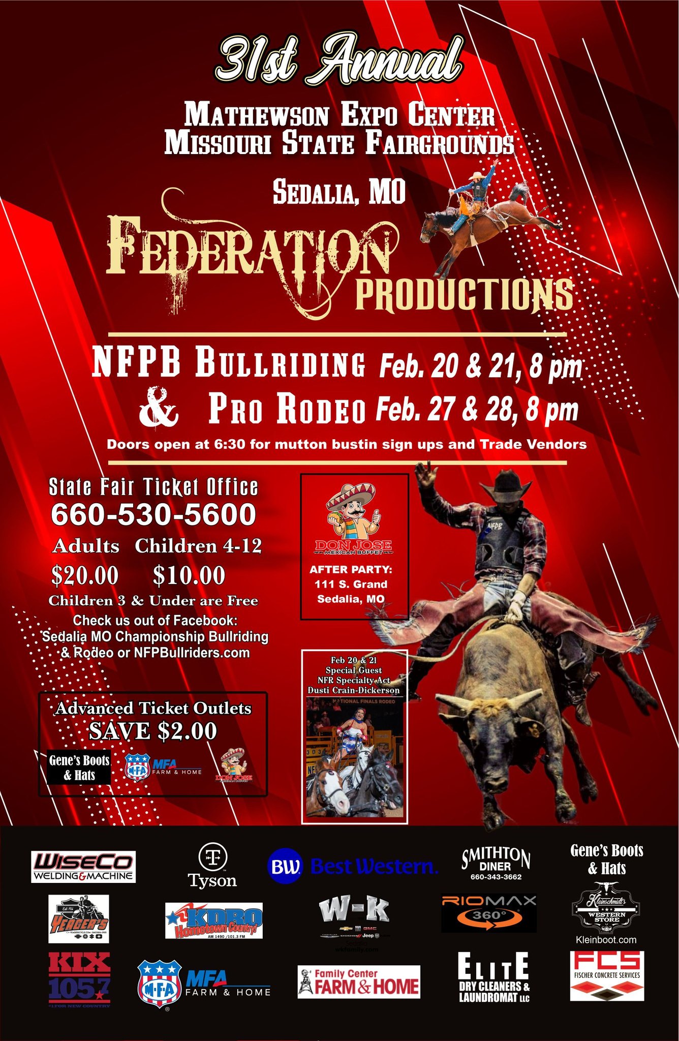 Sedalia, MO NFPB Bull Riding & Pro Rodeo | Sedalia MO