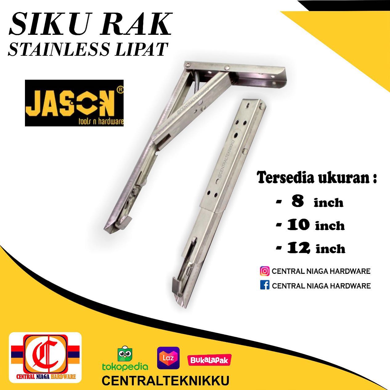 NEW ITEM SIKU RAK STAINLESS LIPAT ... - Central Teknikku