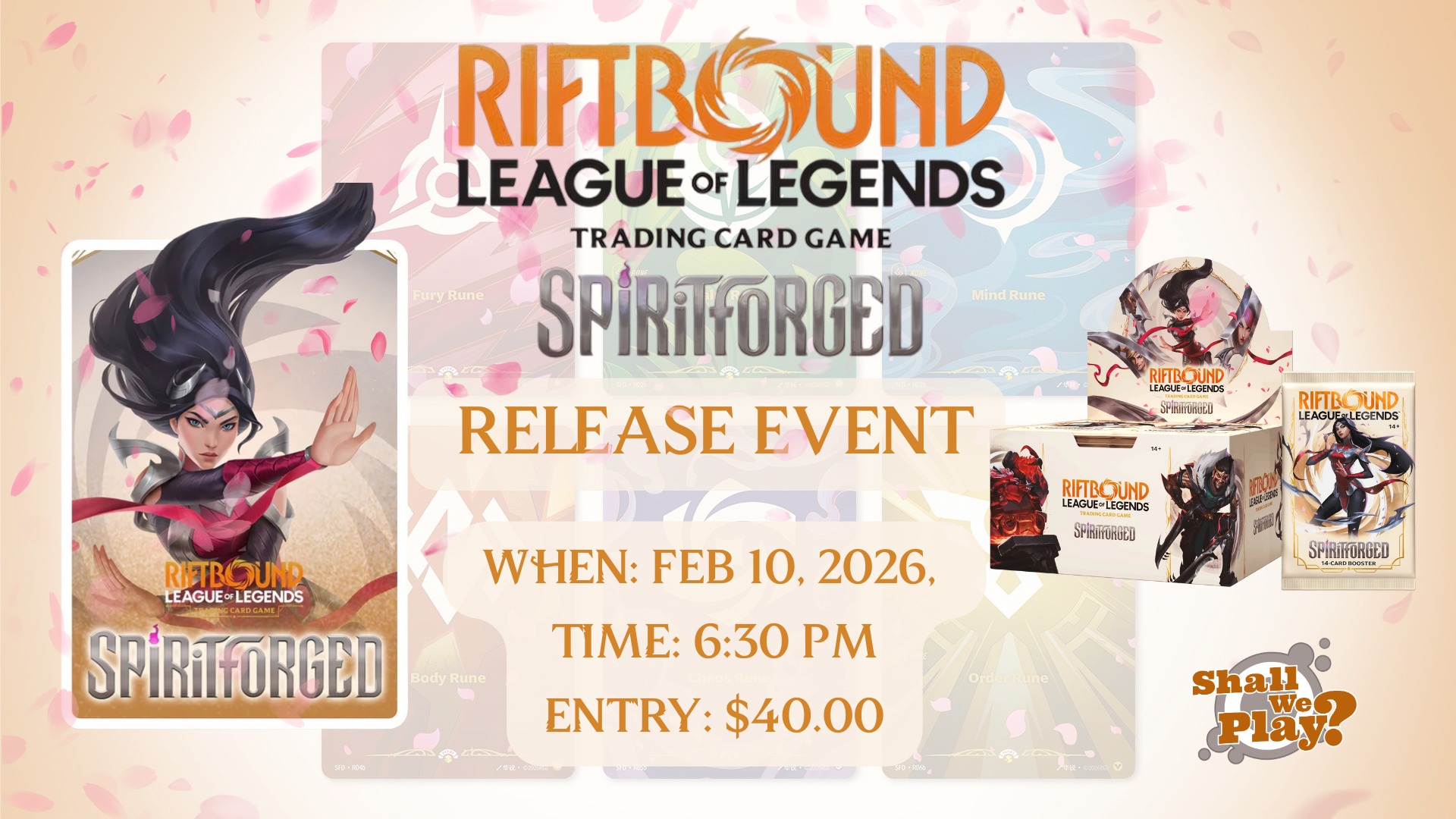 Shall - 🔥 Riftbound: League of Legends TCG — Spiritforged Release Event ...