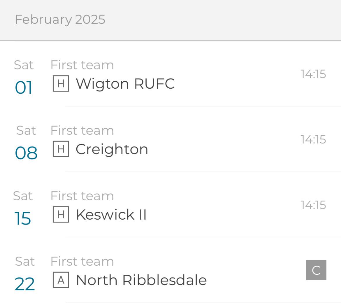 Windermere RUFC | Bowness-on-Windermere