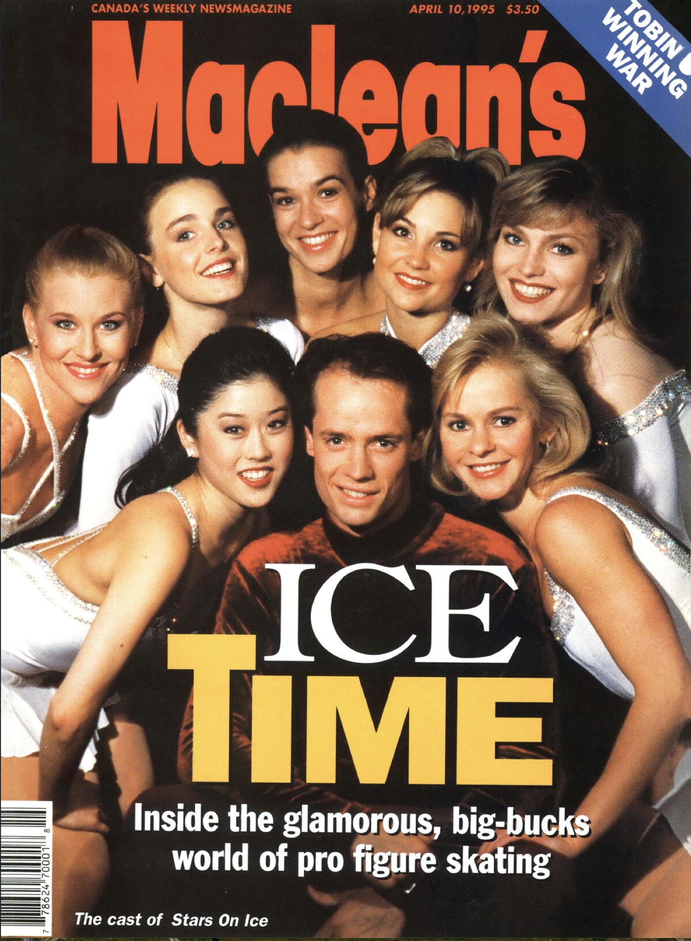 The cover of Maclean's Magazine in April, 1995