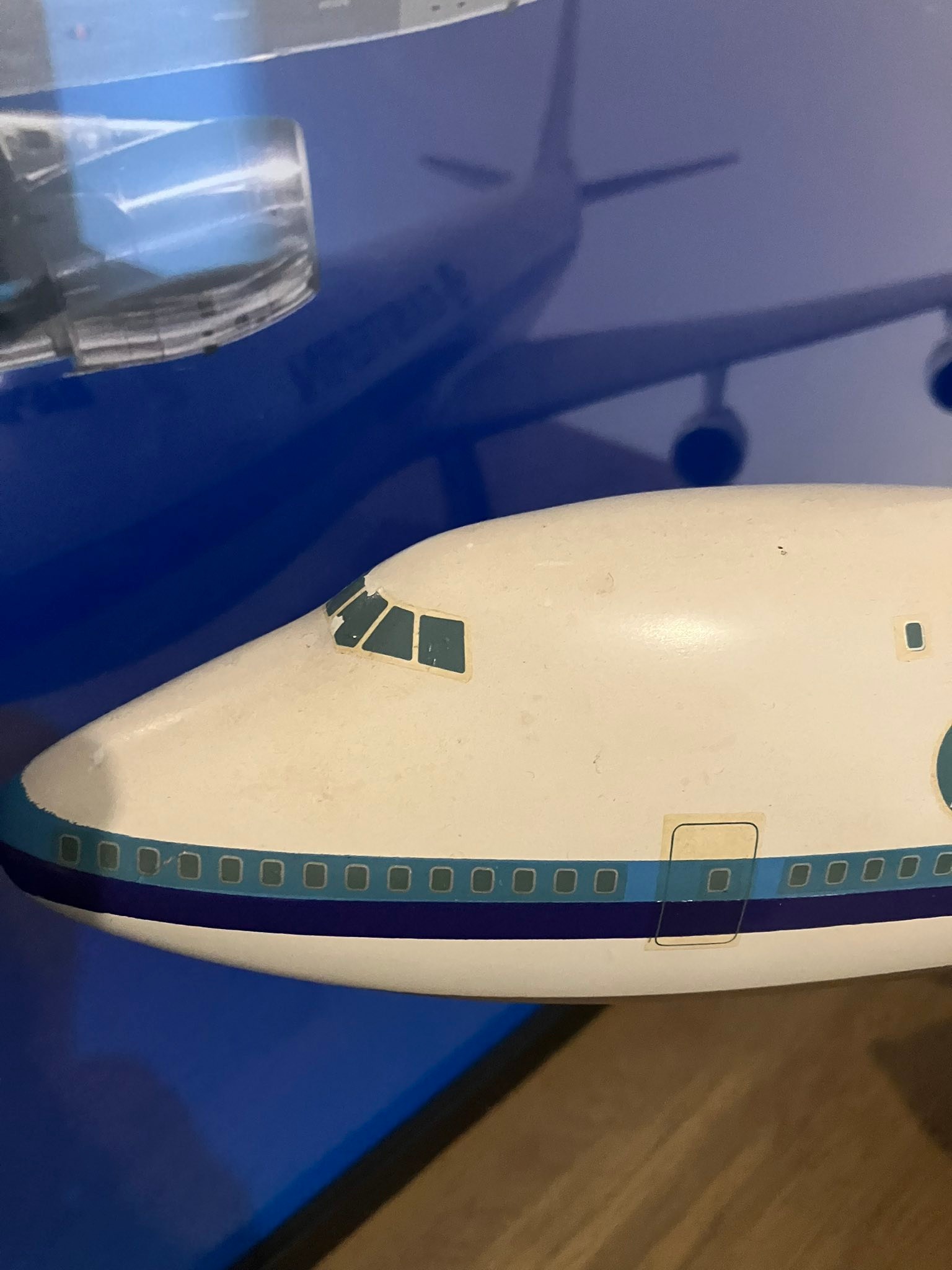 Rare 1970s Boeing 747 display models for collectors