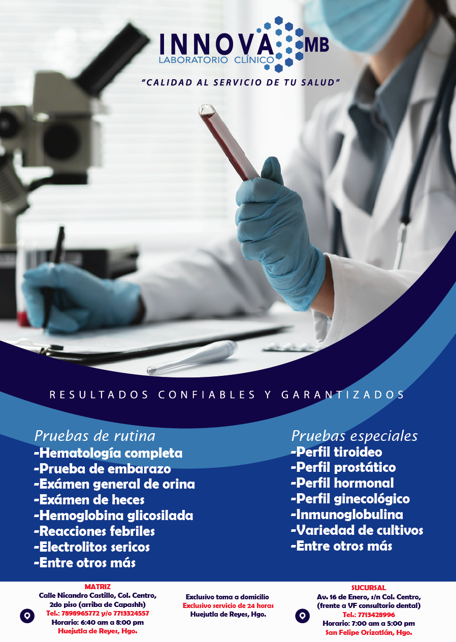 ¡PARA LABORATORIO CLÍNICO INNOVA... - Innova mb laboratorio | Facebook