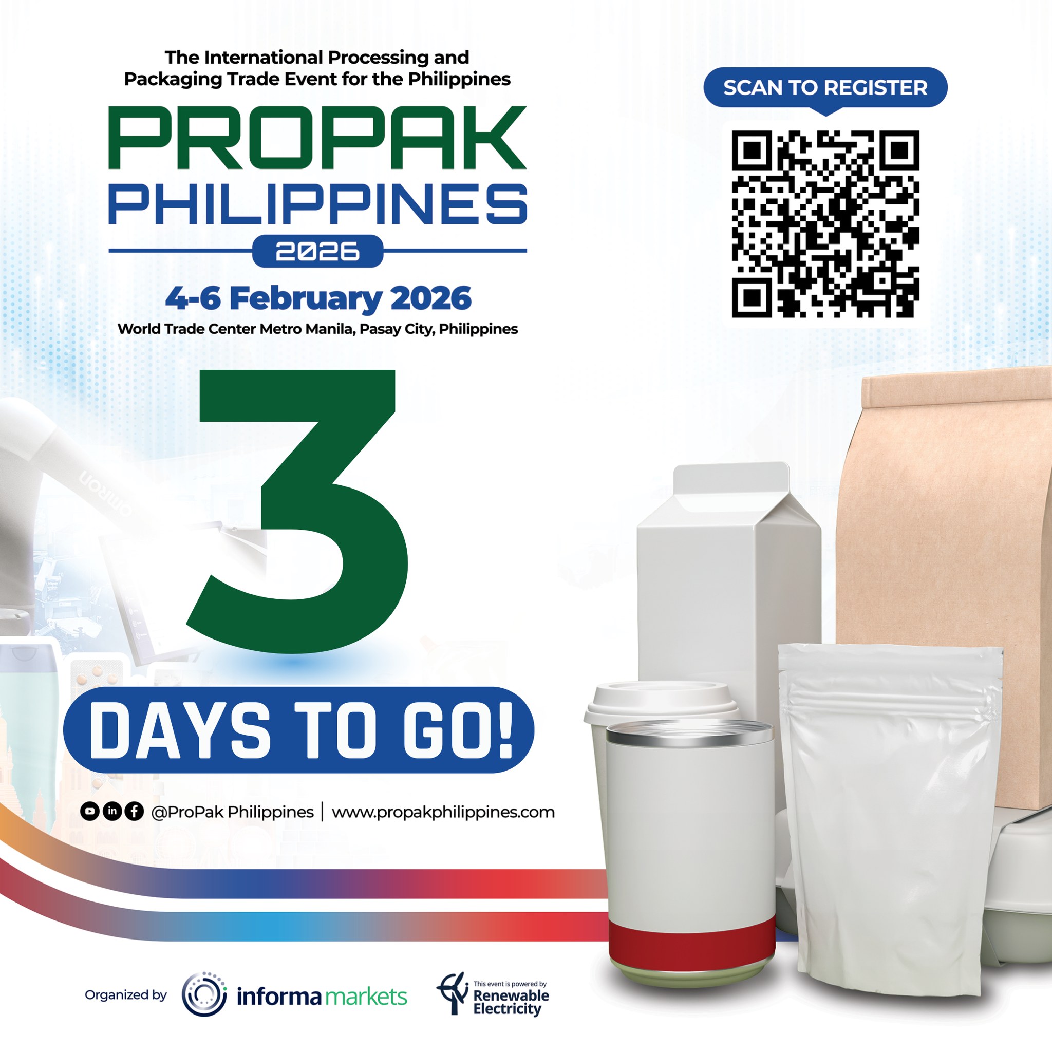ProPak - 3 DAYS TO GO! 🎊 ProPak Philippines 2026 is the must-attend ...