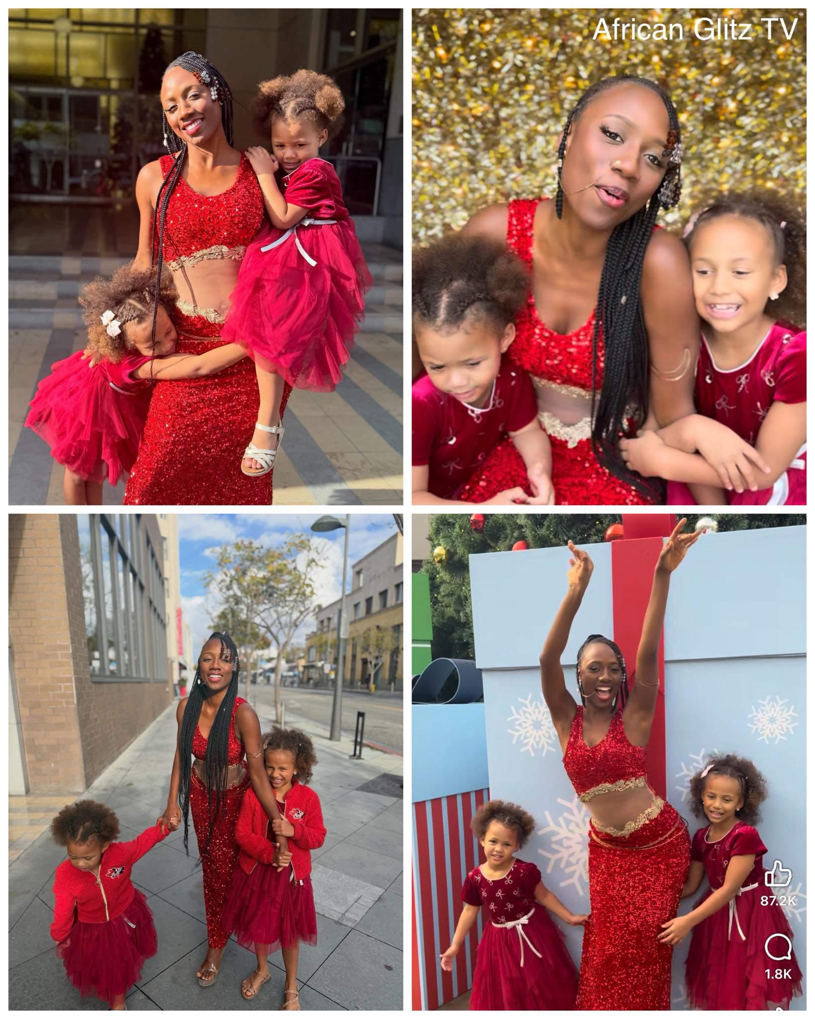 African - “Happy Holidays from Mine to Yours ️ I love you 🎄 ️” - Says
