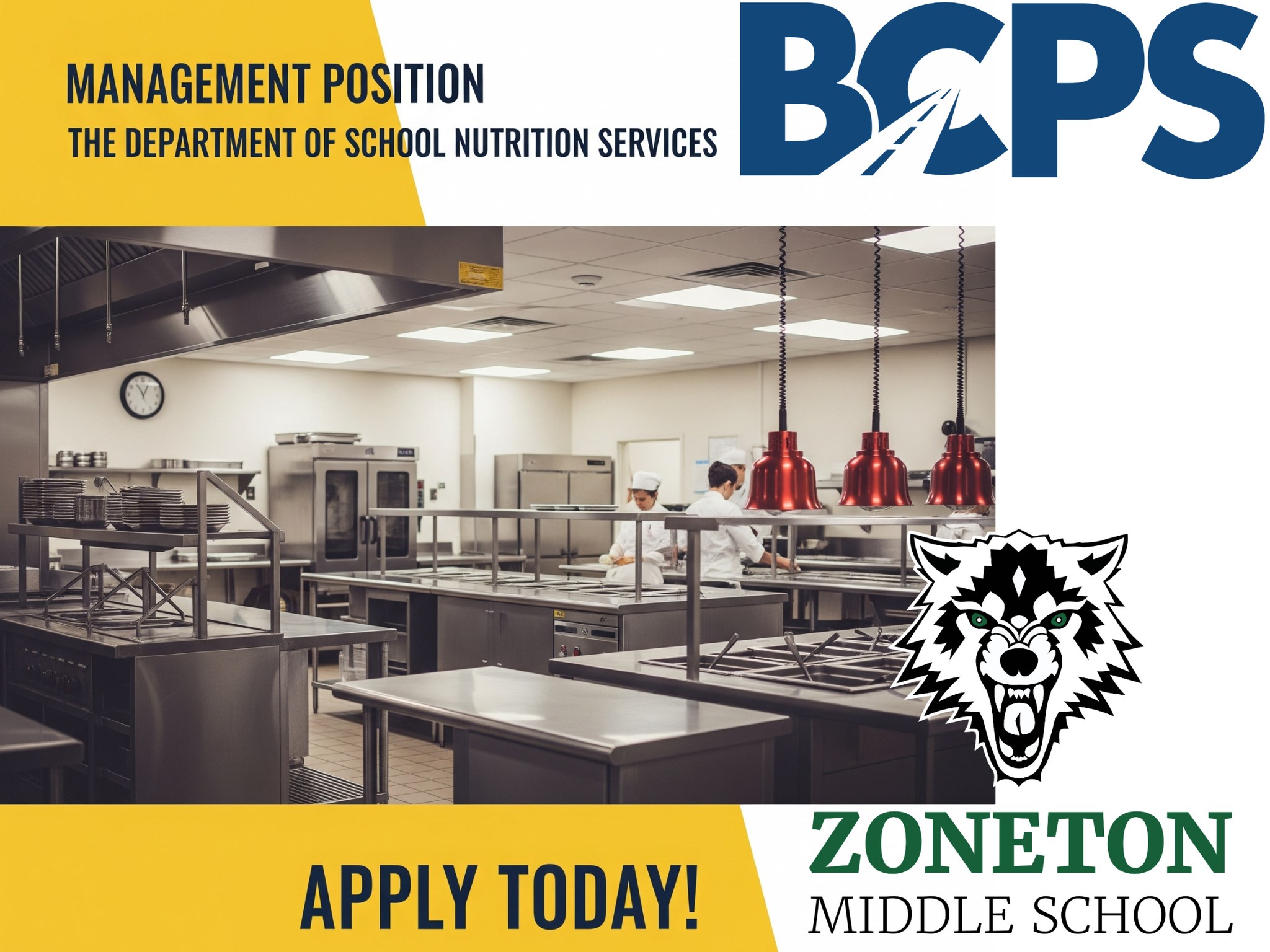BCPS - We are hiring for our management position at @Zoneton Middle ...
