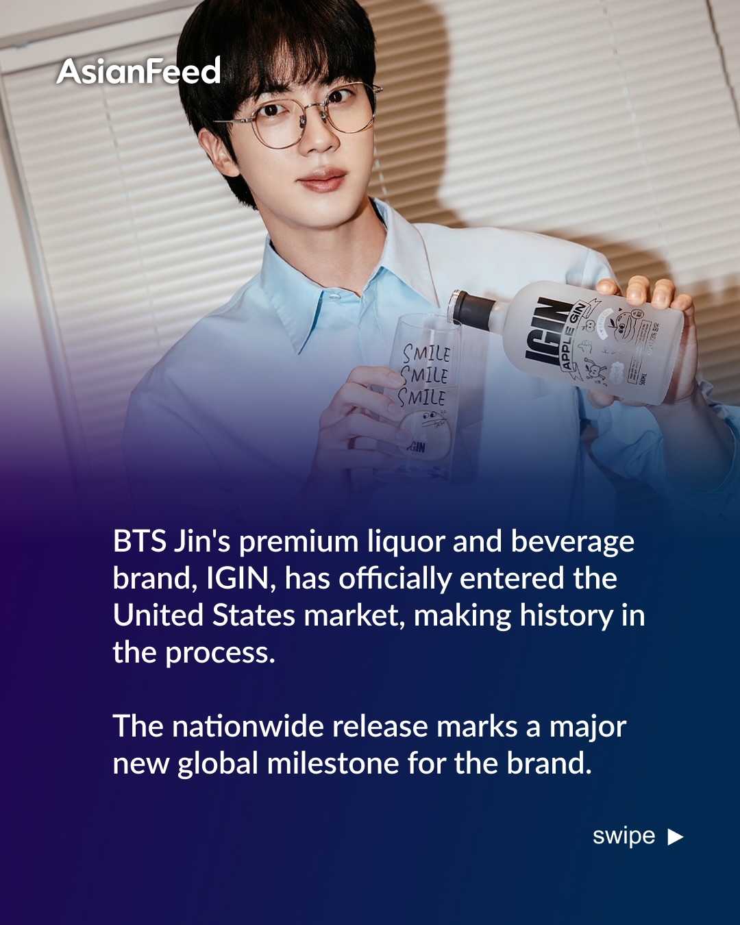 BTS Jin launches IGIN liquor brand in the US
