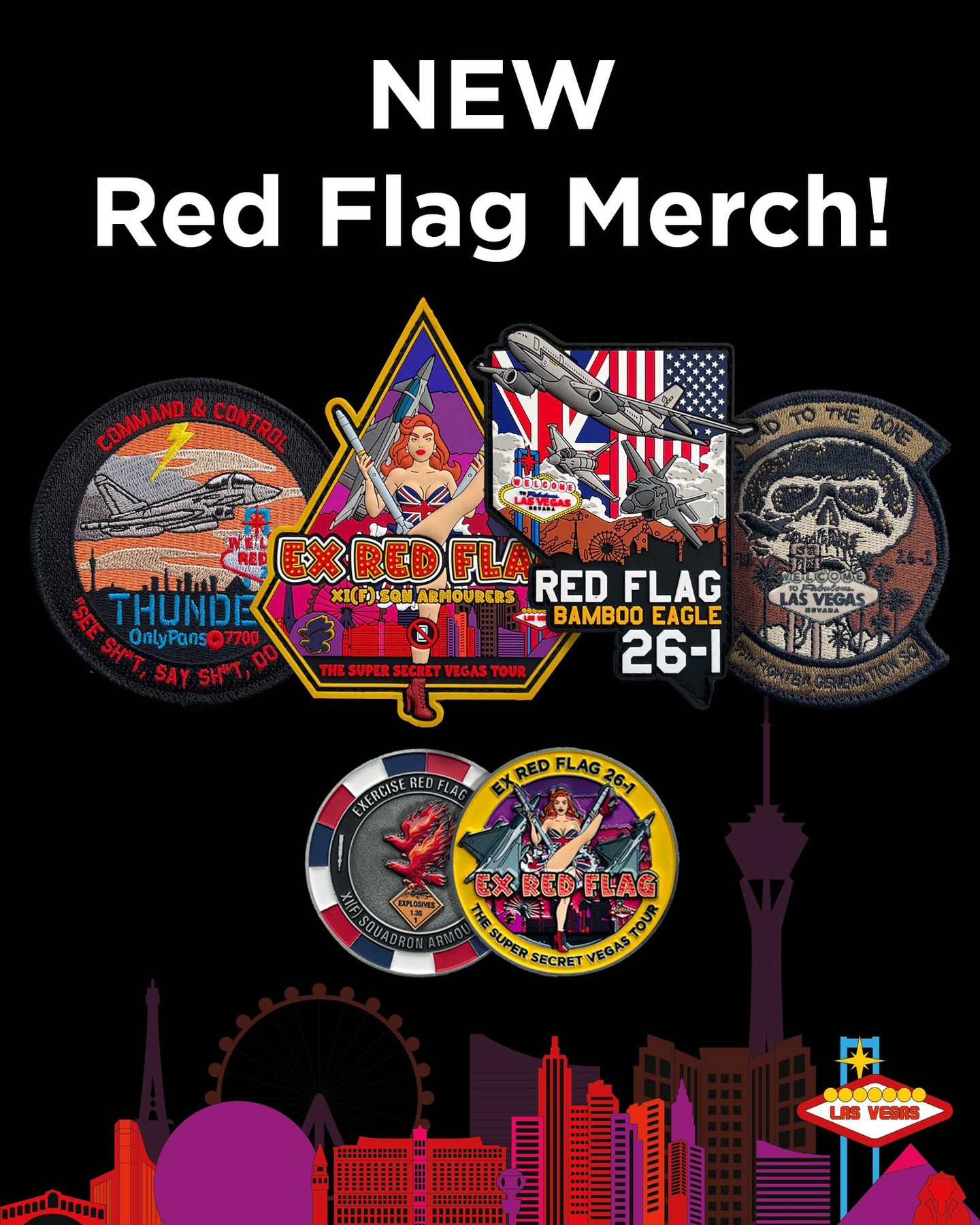🚩🚩🚩 Red Flag 26-1 merch is now live online! Vivaaaaaa Las Vegas
