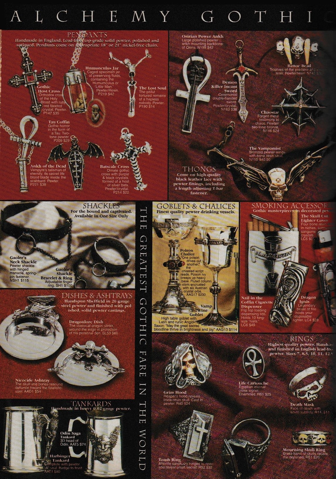 Alchemy Gothic ad, Fangoria #182 (1999)