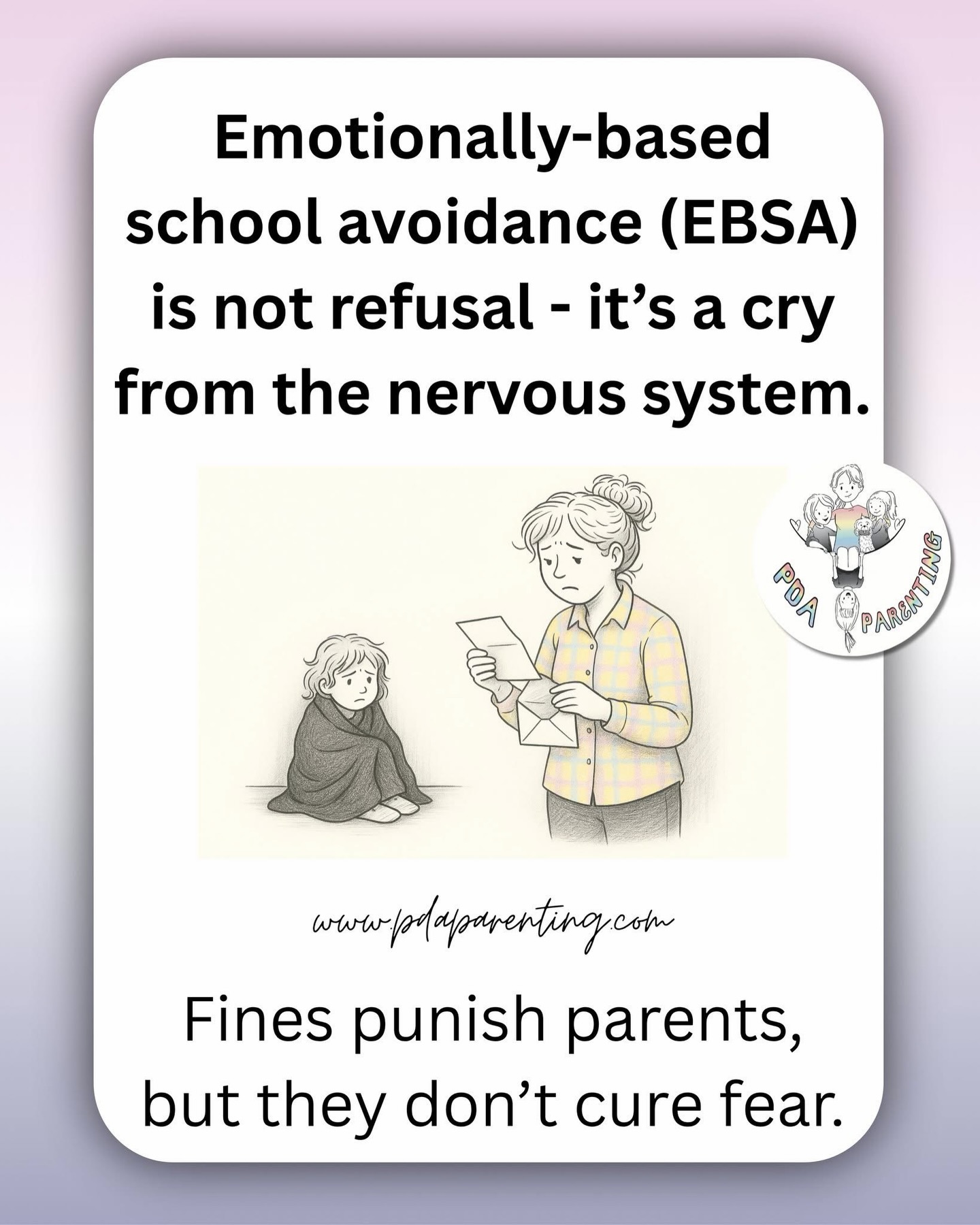 PDA - When a child can’t get into school, it’s so often framed as ...