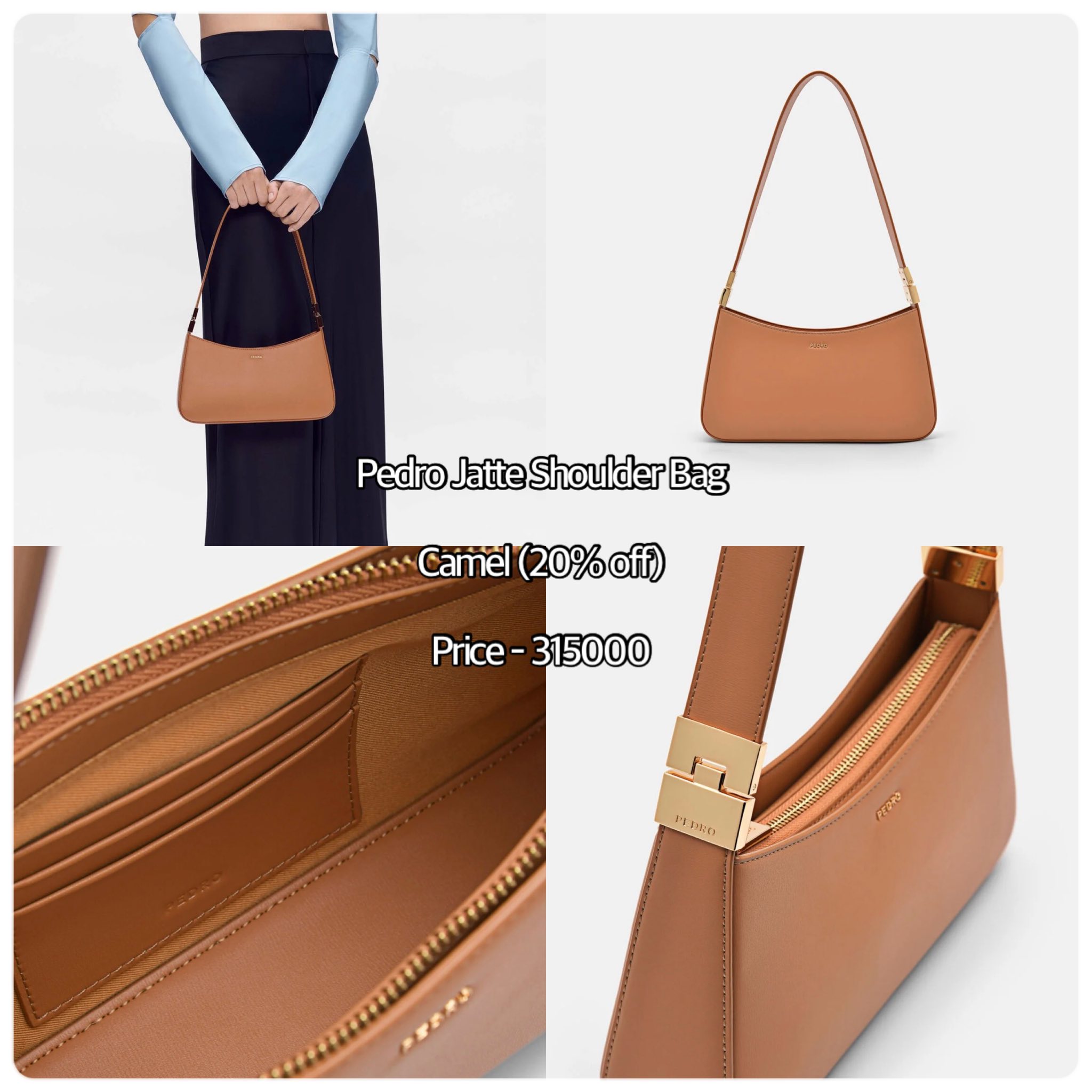 Pedro ရဲ့ Everytime classic Jatte Shoulder Bag ? ?Size 