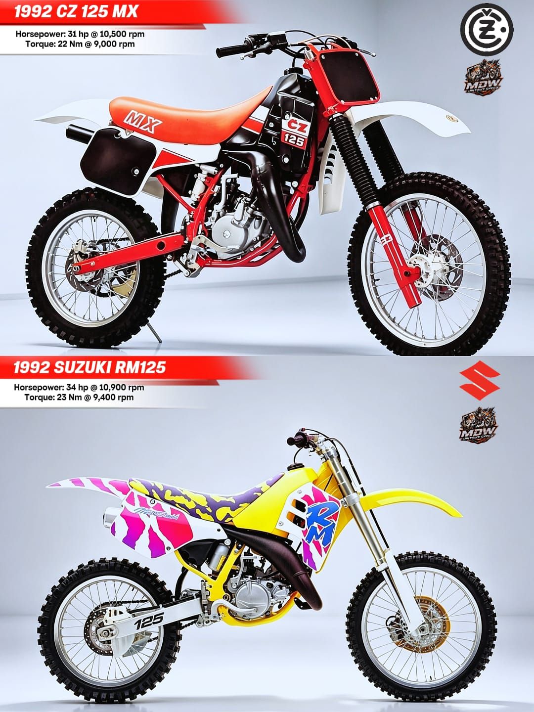 RMN☆ ページ 🔥 1992 CZ 125 MX vs 1992 Suzuki RM125 🔥 TWO-STROKE WARRIORS FROM