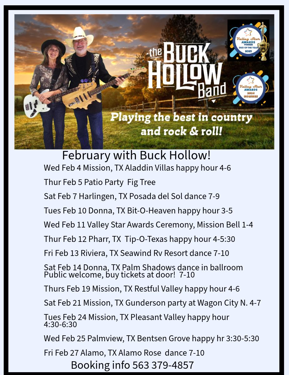 The Buck - We had a week off from performing which was full of activity ...