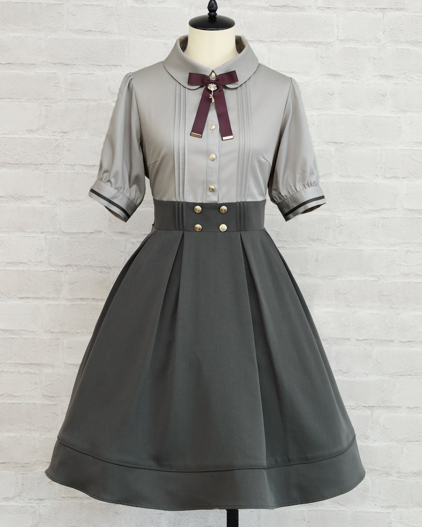 Amavel Royal Emblem クロスタイブラウス ネイビー ◇Gentle Butler 