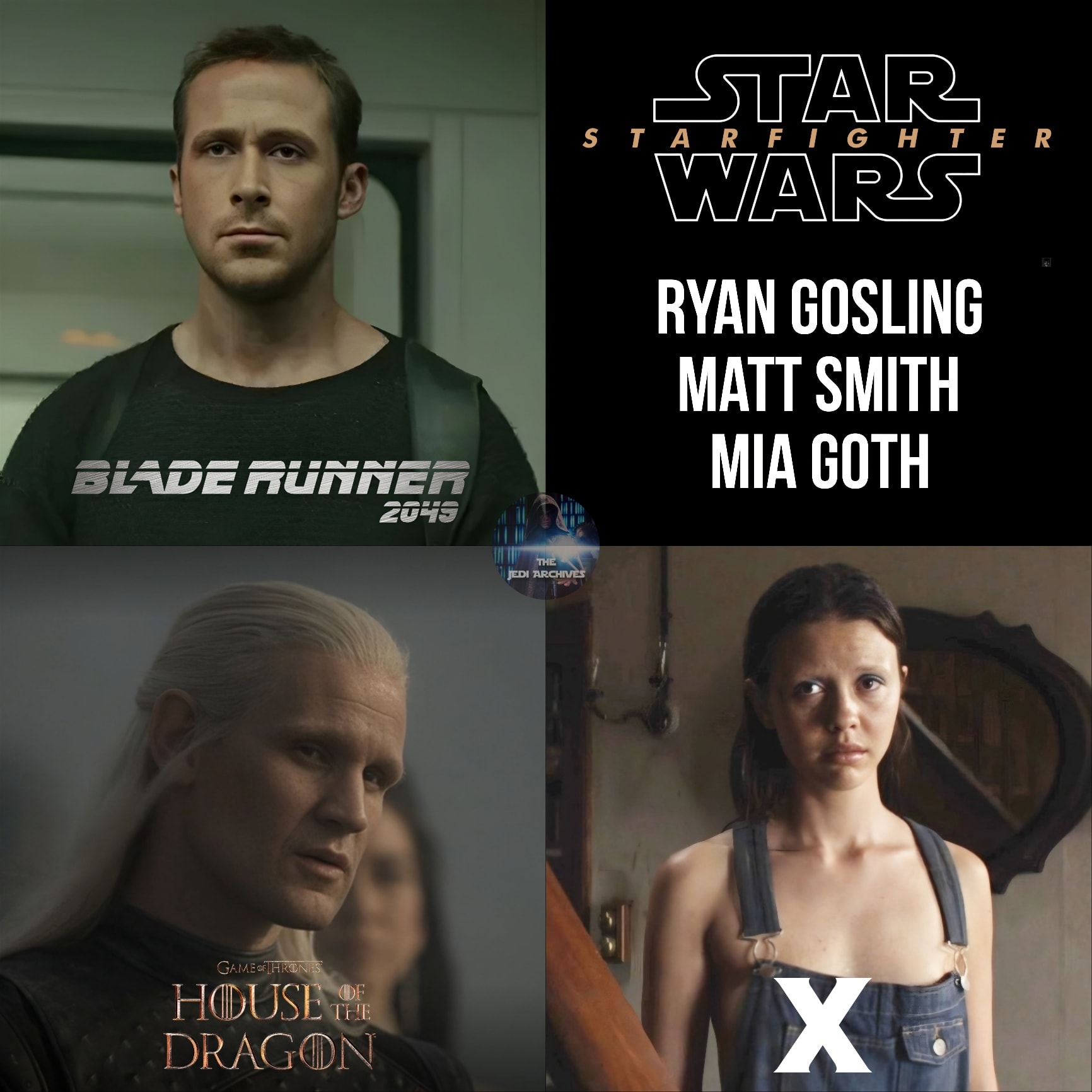 The Jedi - Ryan Gosling, Matt Smith, and Mia Goth have been officially ...
