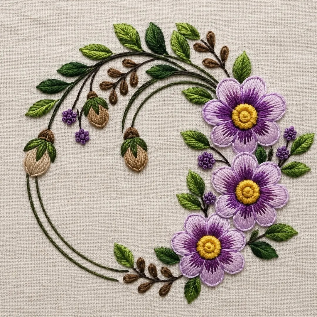 easy basic stitch tutorial Beautifulhand embroidery design #shorts # ...