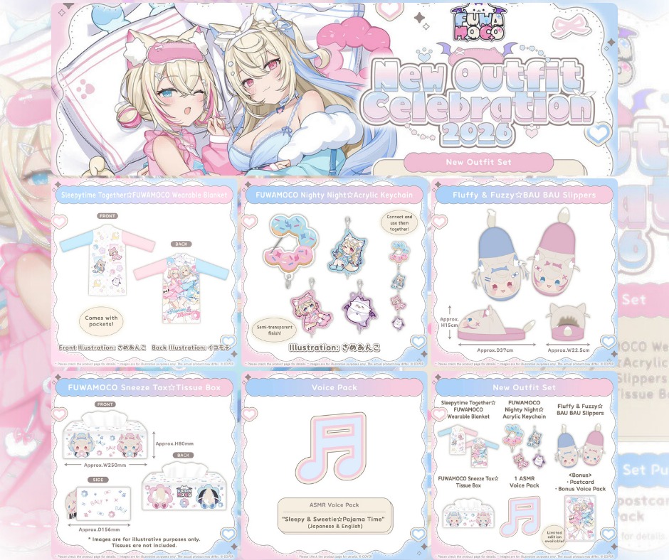 FUWAMOCODAYS 6 新刊セット FUWAMOCO New Outfit Celebration 2026 - Complete set w/ Bonus