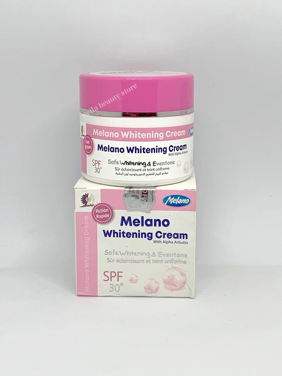 melano out g glutathione cream Brightening Cream. SPF30 Safe Brightening & Eventone with Alpha Arbutin. Melano Safe lightening blend of Alpha Arbutin, Multivitamin, Glutathione, Kojic Dipalmitate which is effective in: Removal of dark spots, freckles GLP-1 (S)