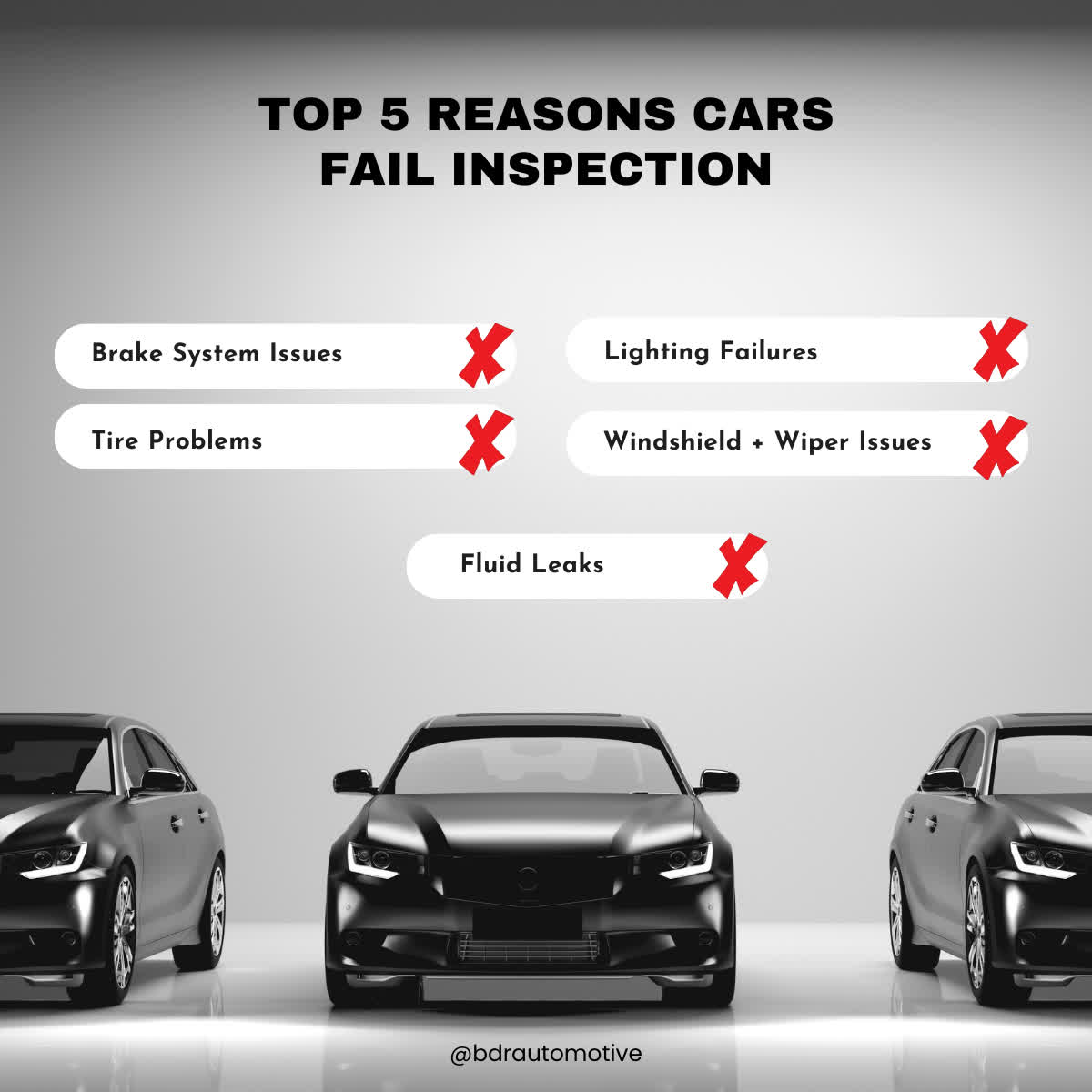BDR - 🚗 Top 5 Reasons Cars Fail MA Inspection — And What They Mean ...