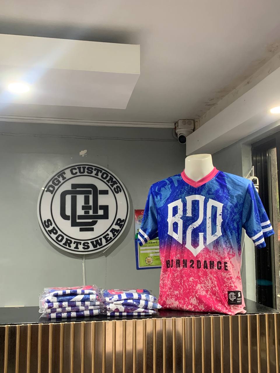 Customized football jersey and croptop in Navotas City