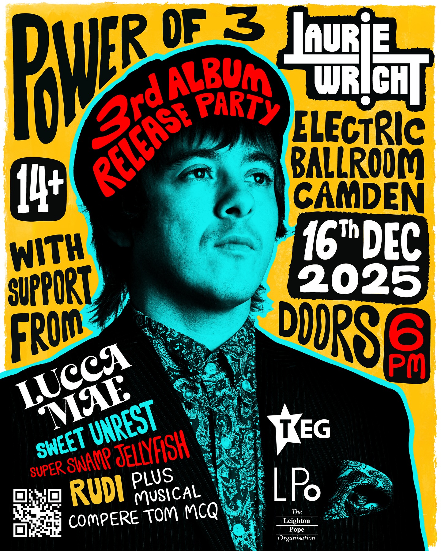 Laurie Wright - 📣 @electricballroomcamden ! 16th December... | Facebook