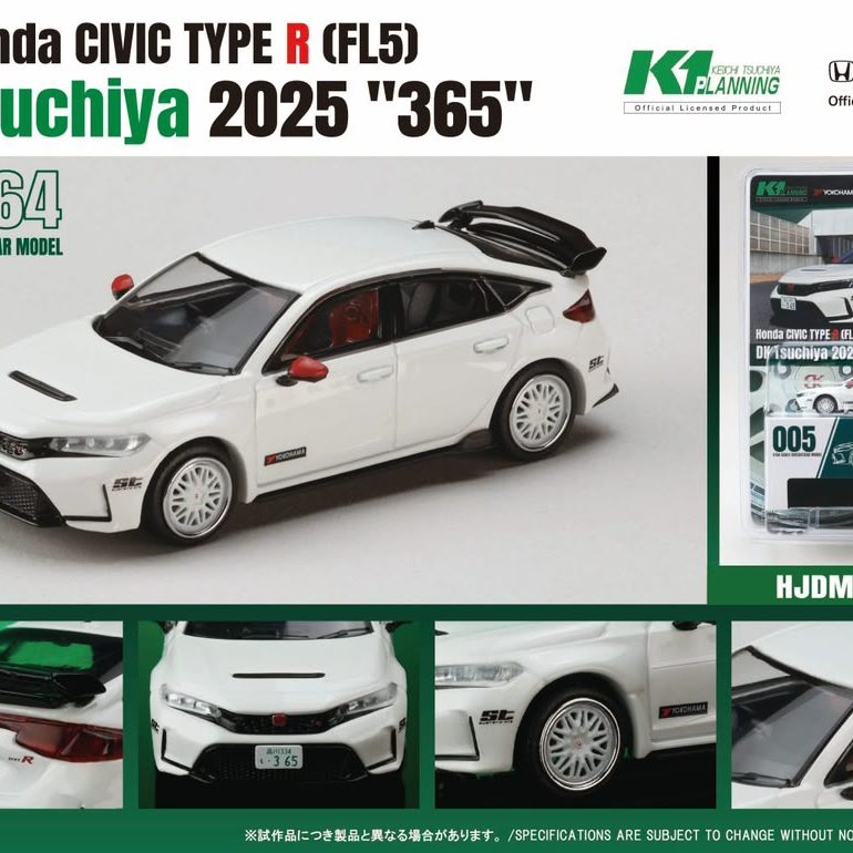 Pre-order ^^ Hobby Japan - 1/64 Honda Civic Type R (FL5) HJDM005