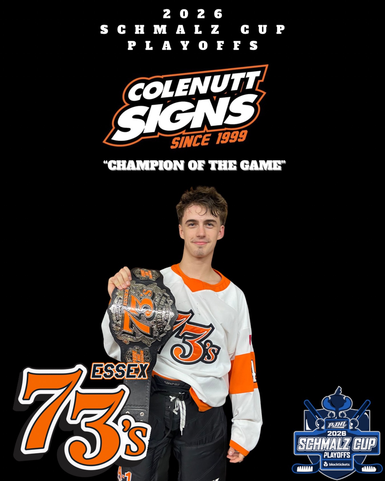 Today’s Colenutt Signs Champion... - Essex 73's Junior Hockey | Facebook