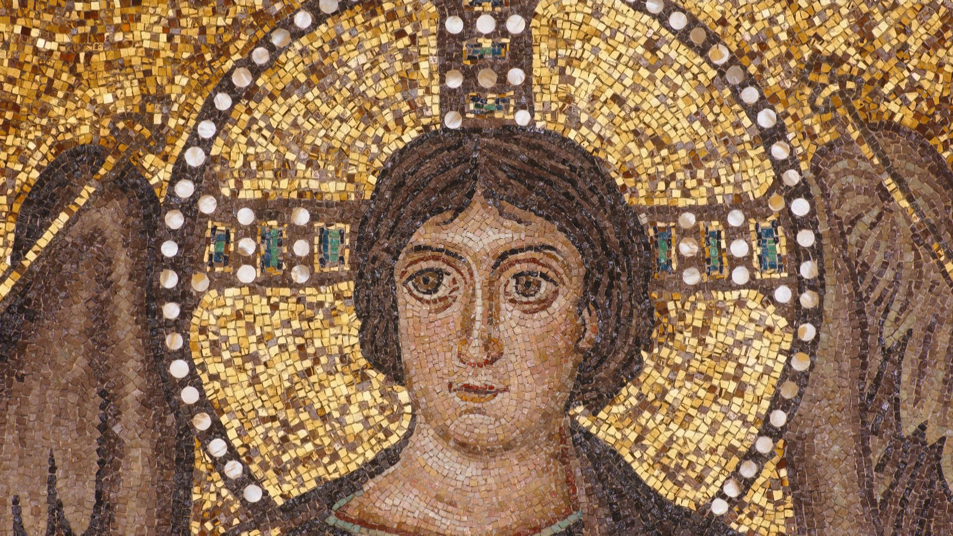 イタリア・ラヴェンナにあるサン・ヴィターレ聖堂にはモザイク画の傑作