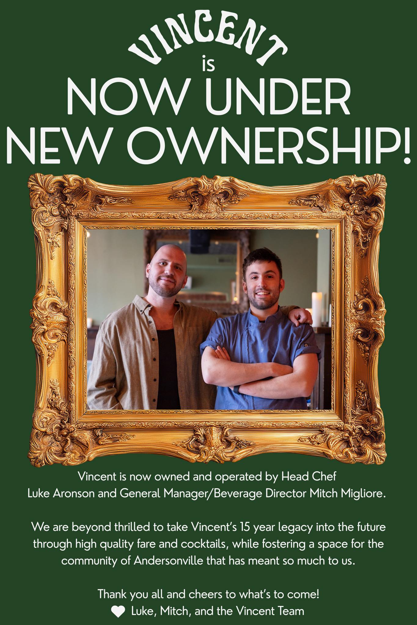 Vincent - It’s time to welcome a new era of Vincent! We are thrilled to ...