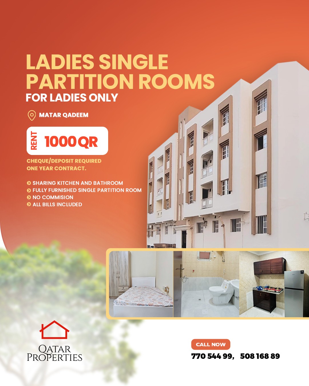 𝐒𝐭𝐮𝐝𝐢𝐨 & 𝟐 𝐁𝐇𝐊 𝐀𝐩𝐚𝐫𝐭𝐦𝐞𝐧𝐭 For... - QATAR Properties | Facebook