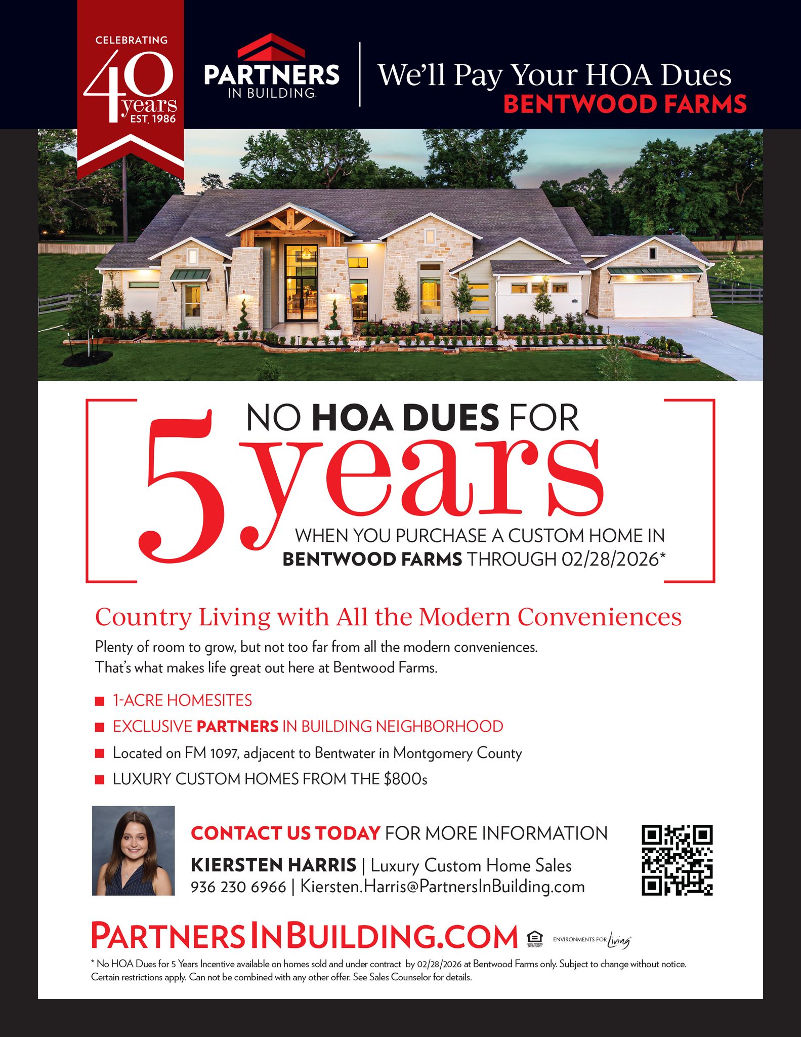 Builder - 📣 Enjoy 5️⃣ years free of HOA Dues when purchasing a custom ...