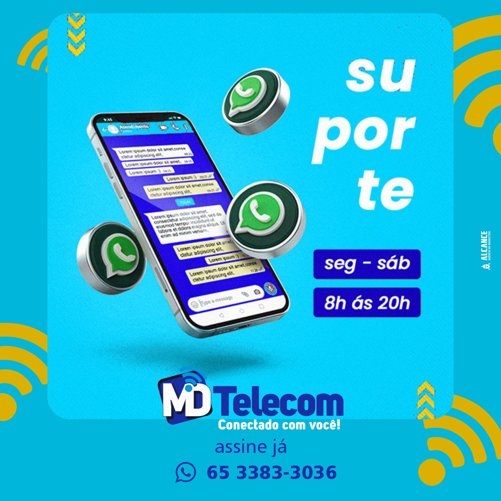 MD Telecom - A MD TELECOM tem + velocidade de internet...