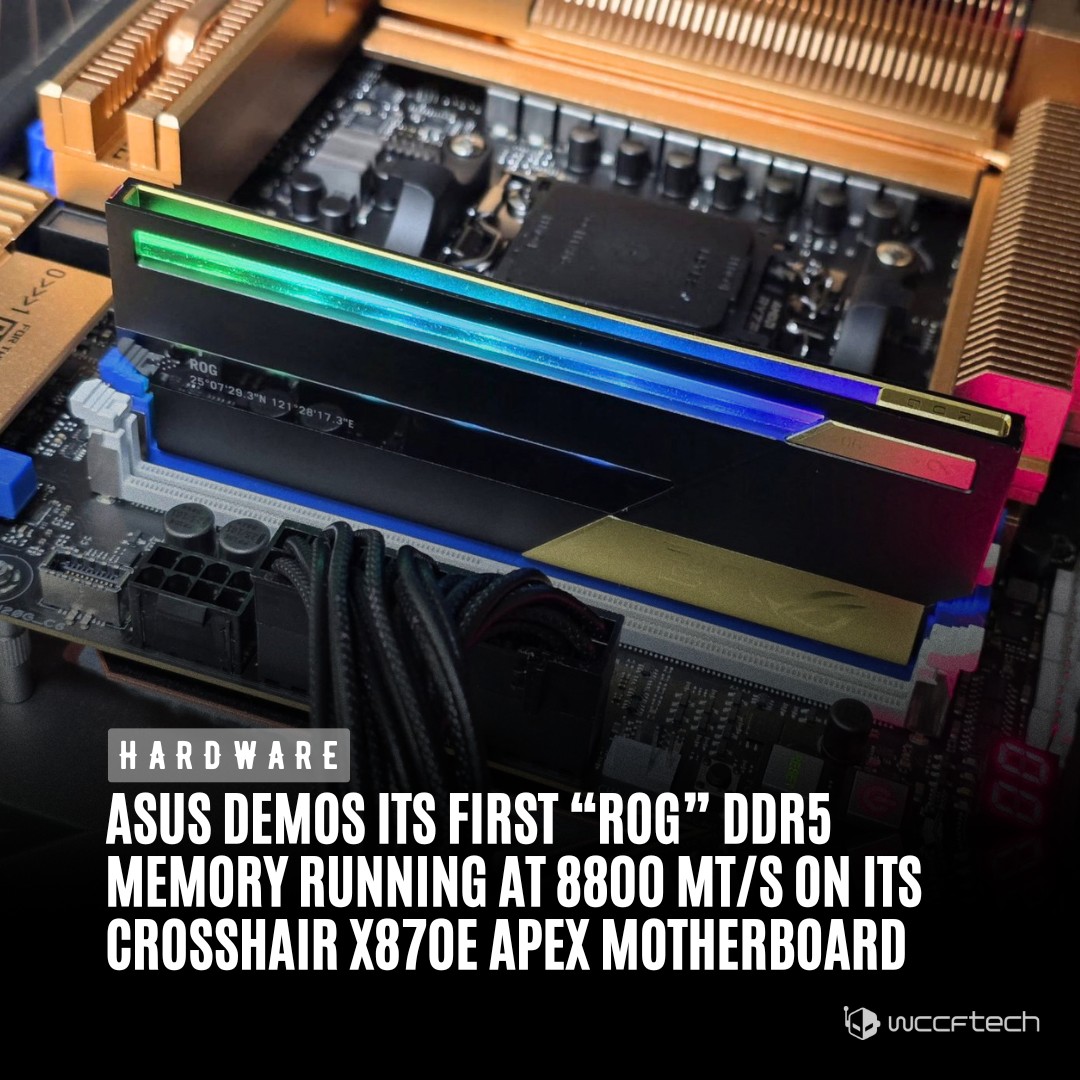 ASUS's first DDR5 memory modules, the ROG 20th Edition, have been