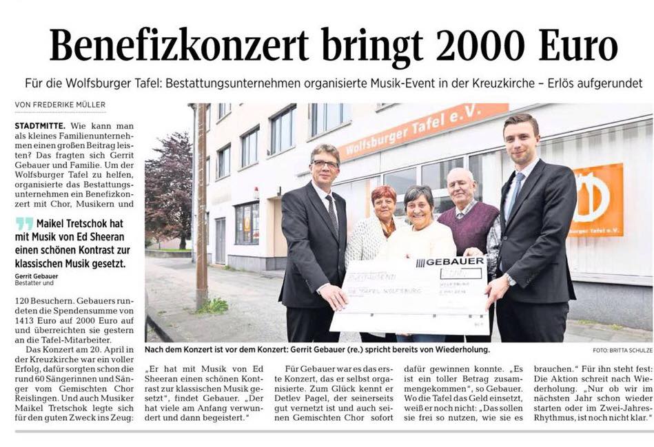Beerdigungsinstitut Gebauer პოსტები ფეისბუქი