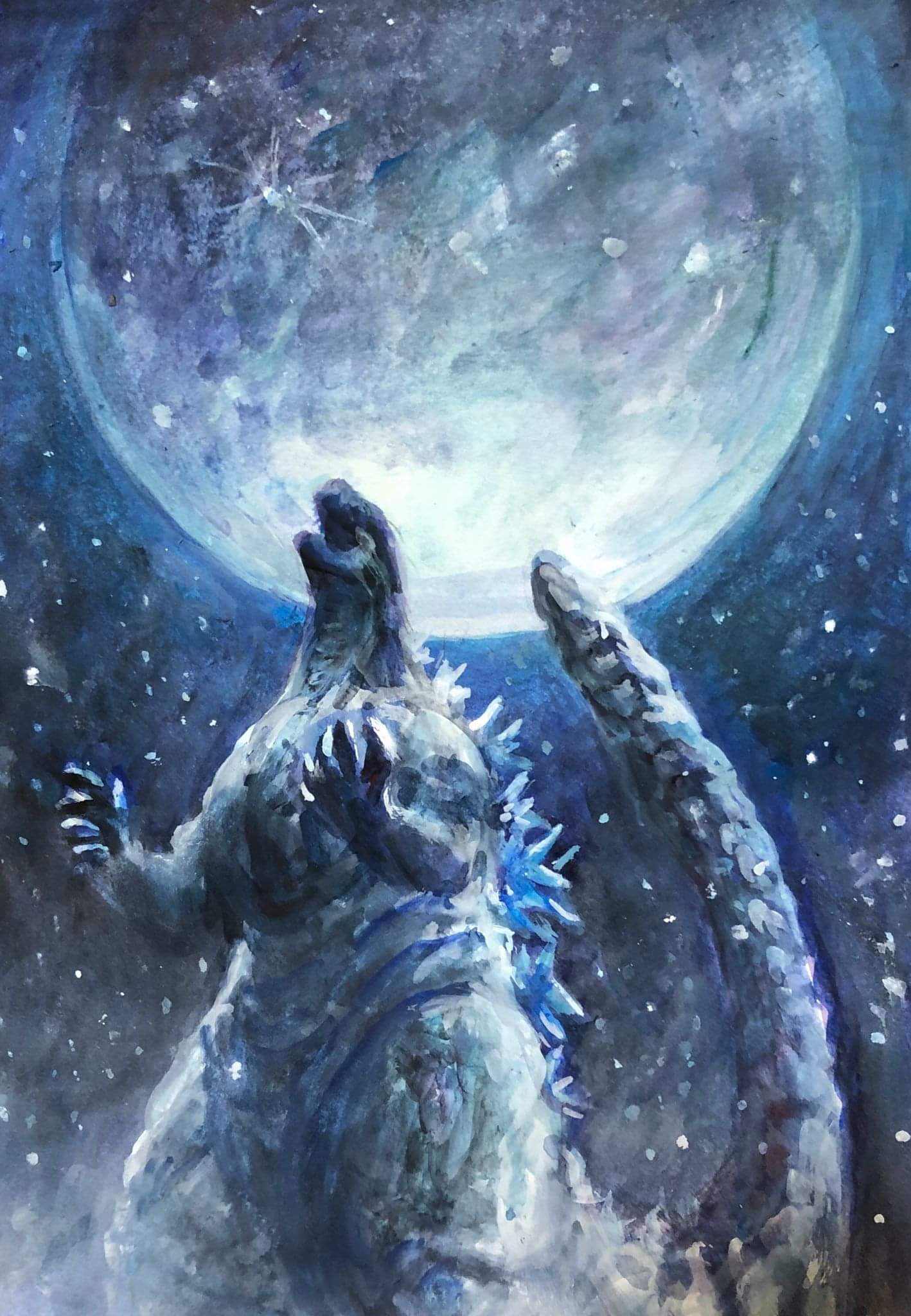 Snow Godzilla by @100MegaGNA - Dunia Kaiju Indonesia | Facebook