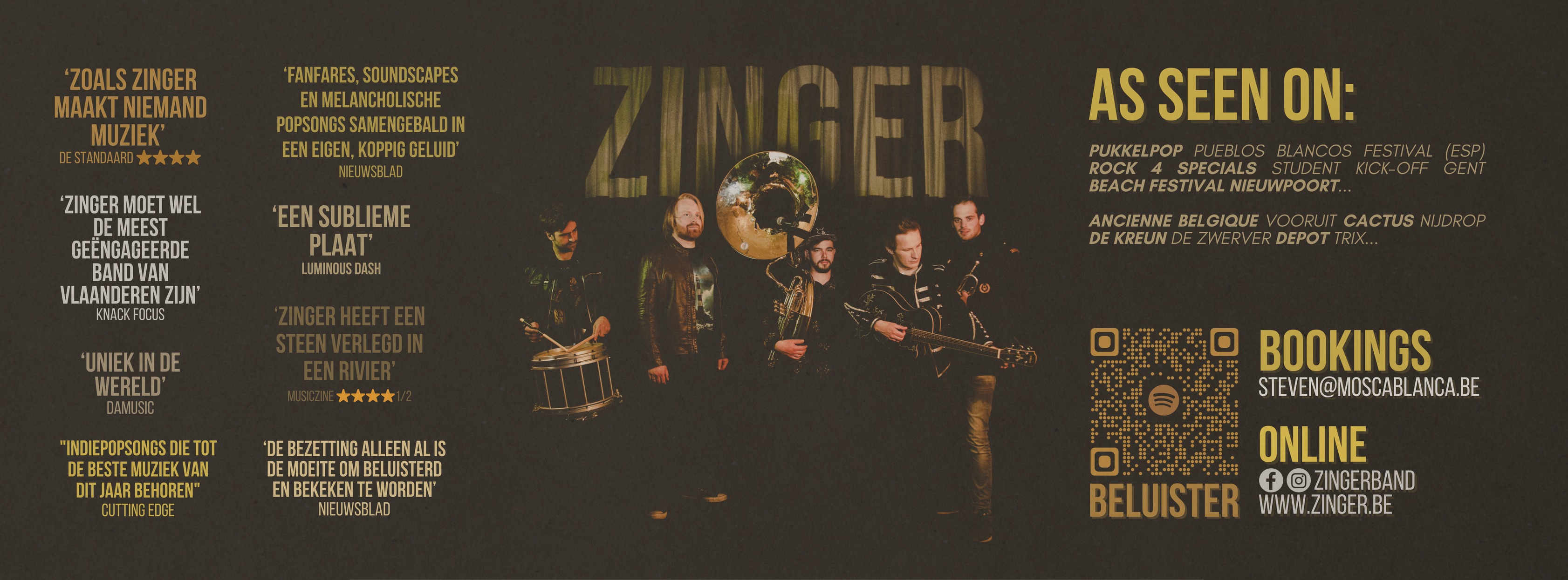 Zinger - On stage in 20 min! #zomervariaties #veurne #zingerband 📷 ...