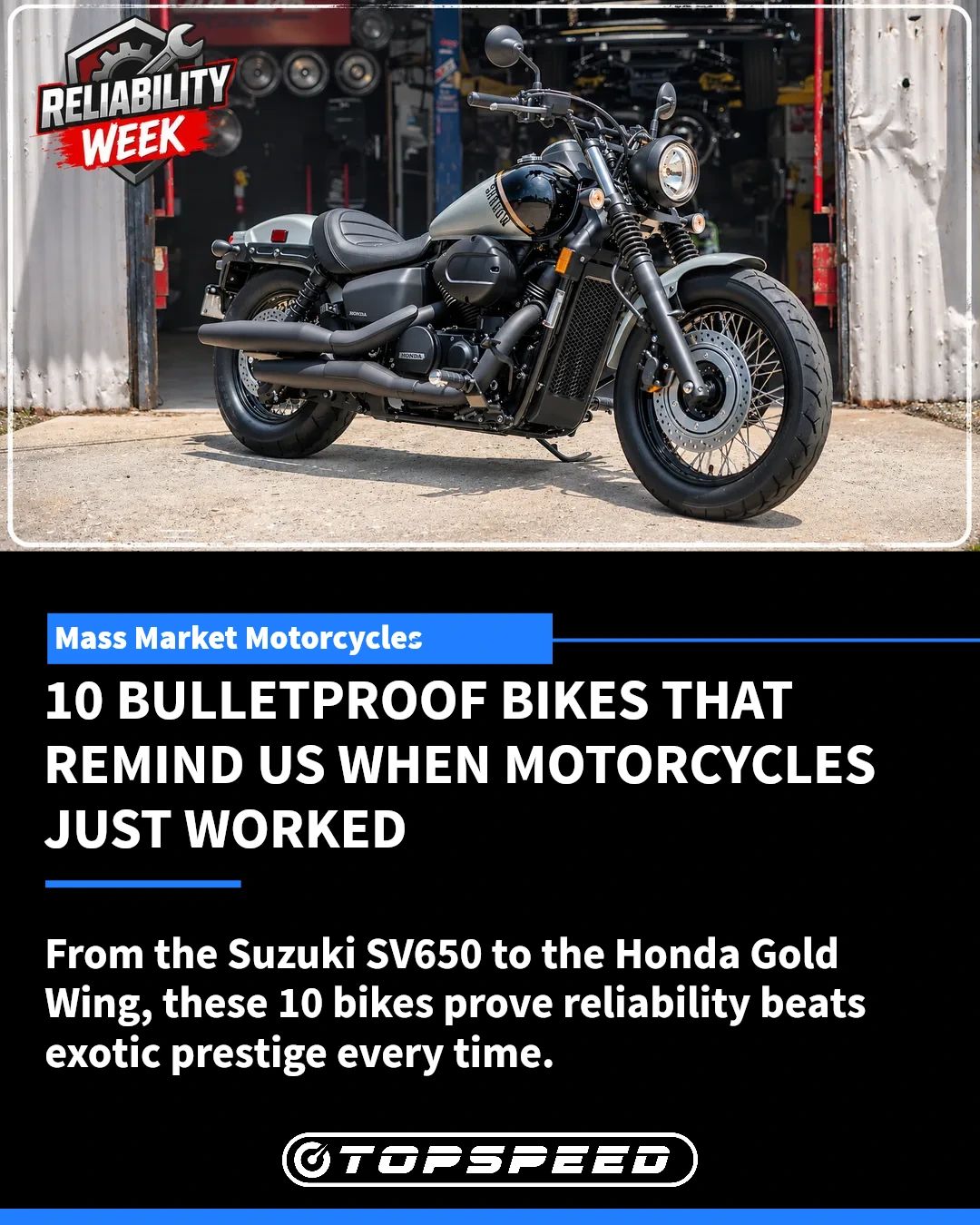 From the Suzuki SV650 to the Honda Gold Wing, these 10 bikes prove