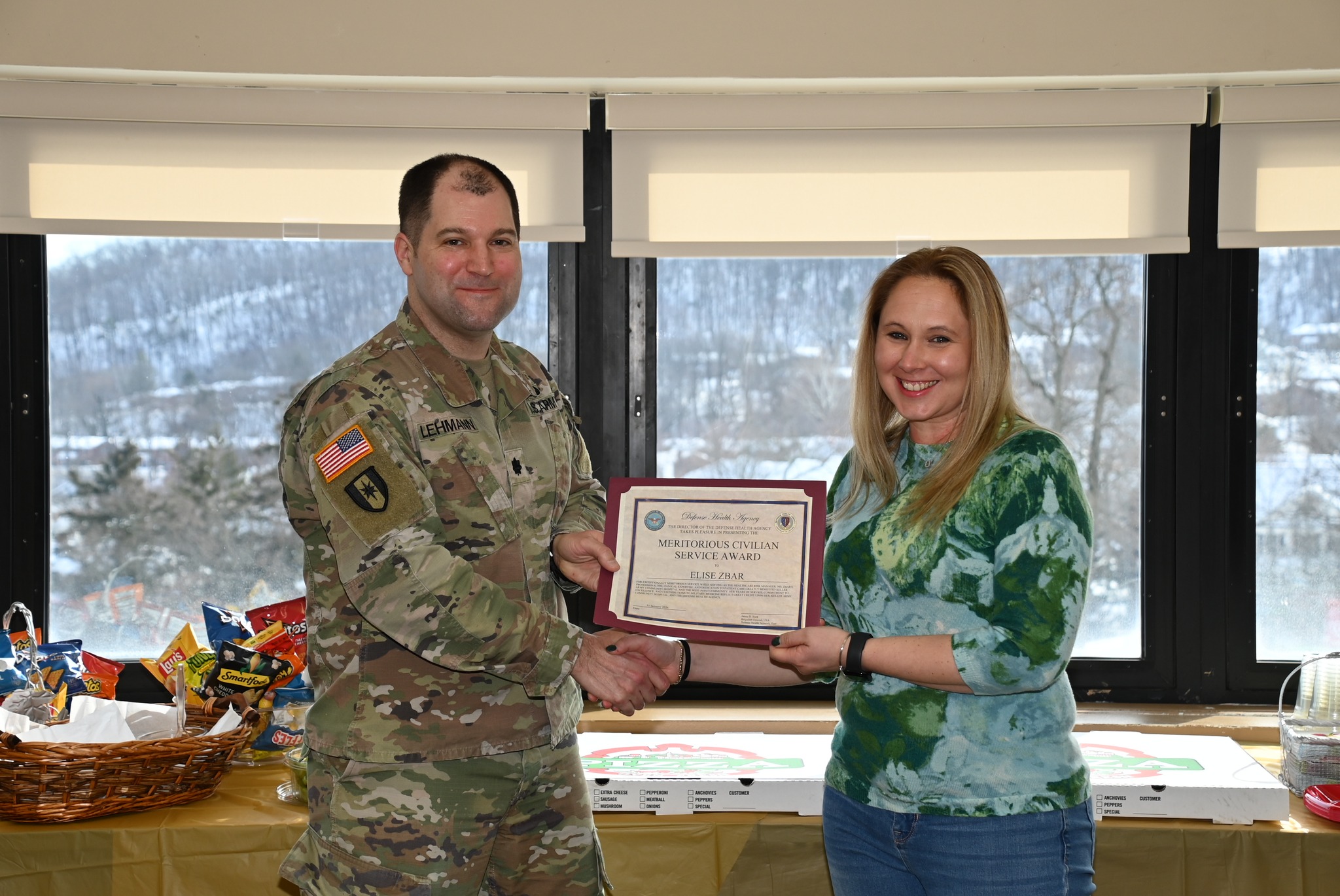 Keller - Elise Zbar received the Defense Health Agency Meritorious ...
