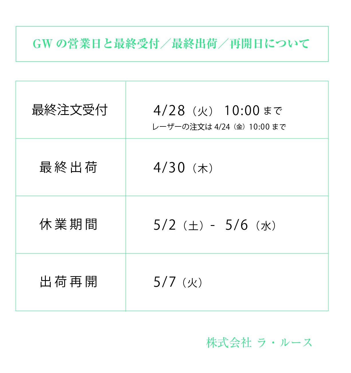 株式会社ラ・ルース (@laluz.inc) • Facebook