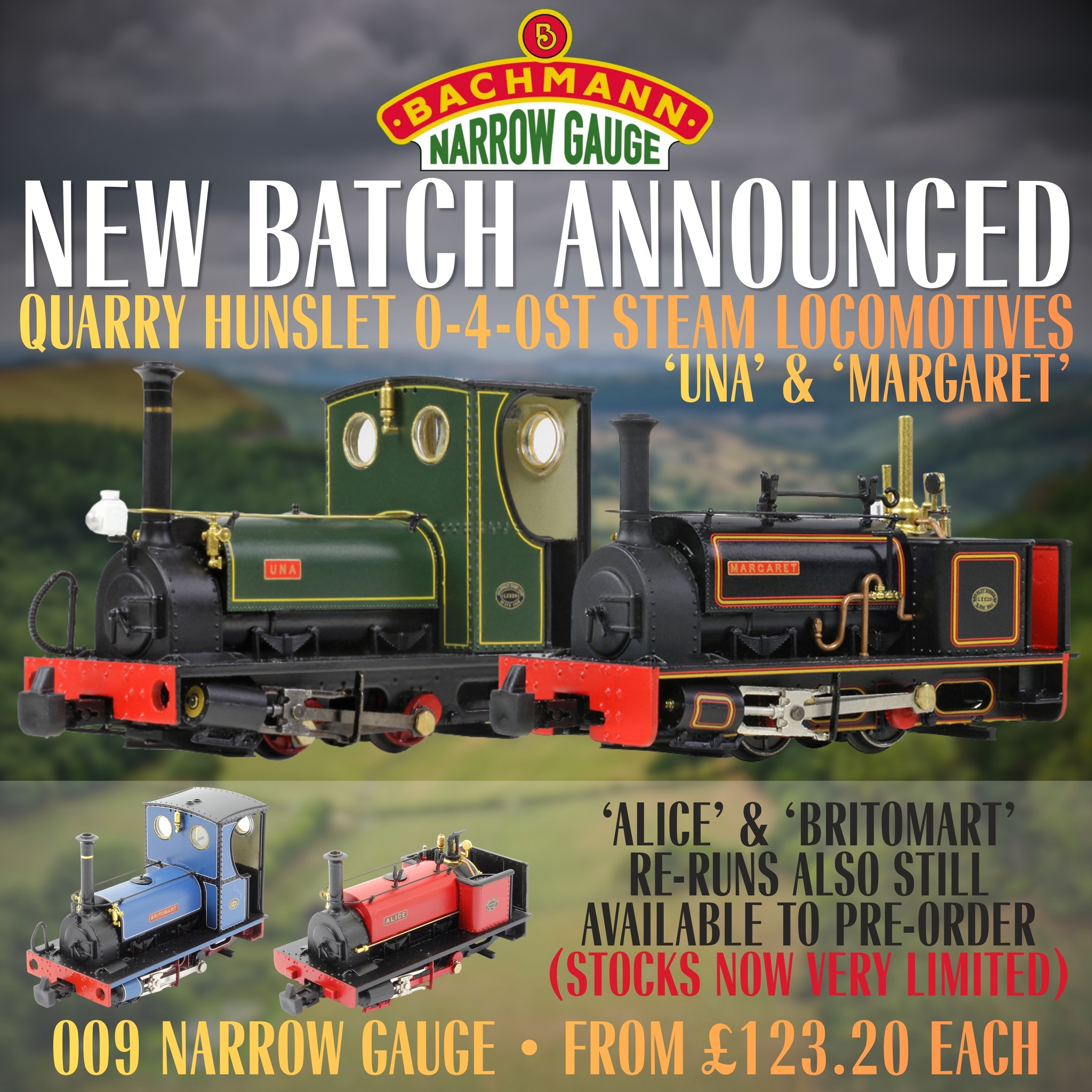 😍 OO9 modellers rejoice! Bachmann have announced a new run of