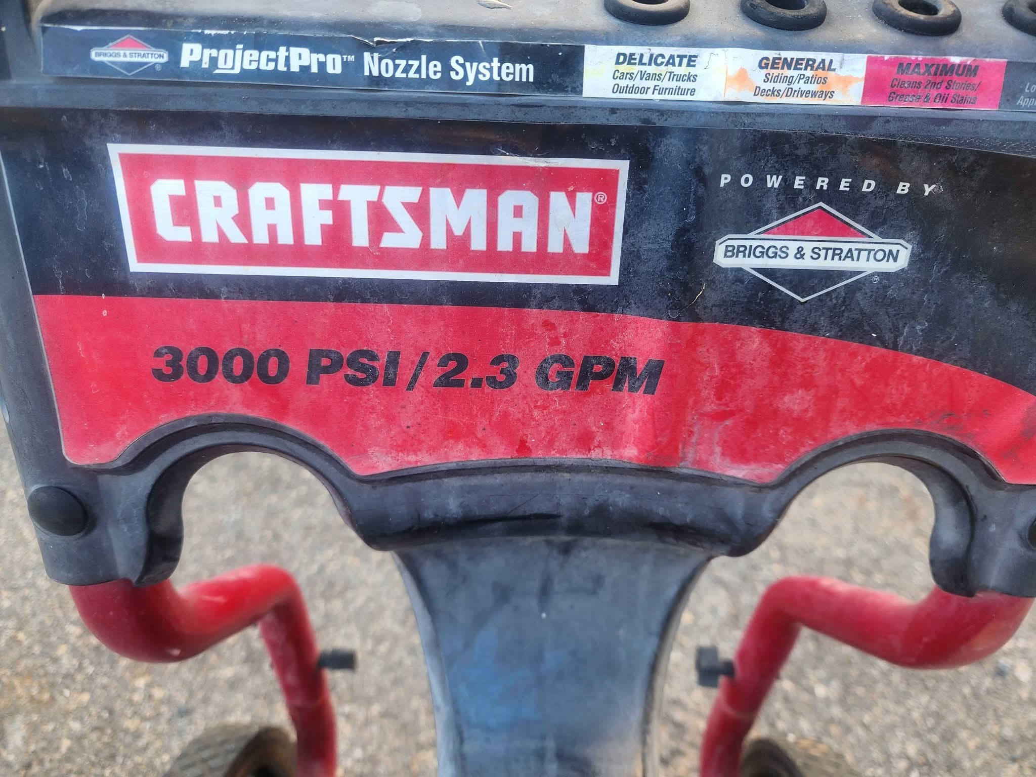 Craftsman 3000 PSI Pressure Washer 7hp Briggs & Stratton Engine ...