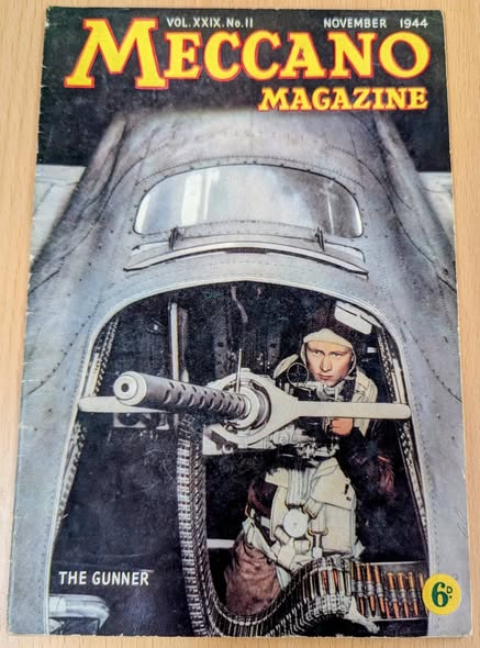 Meccano Magazine 1944 wartime covers from Maghull