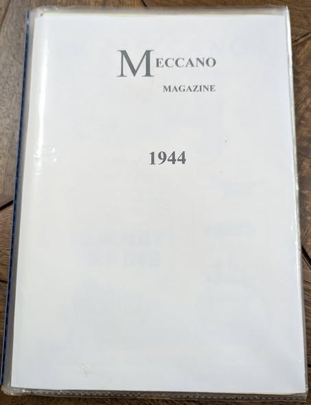 Meccano Magazine 1944 wartime covers from Maghull