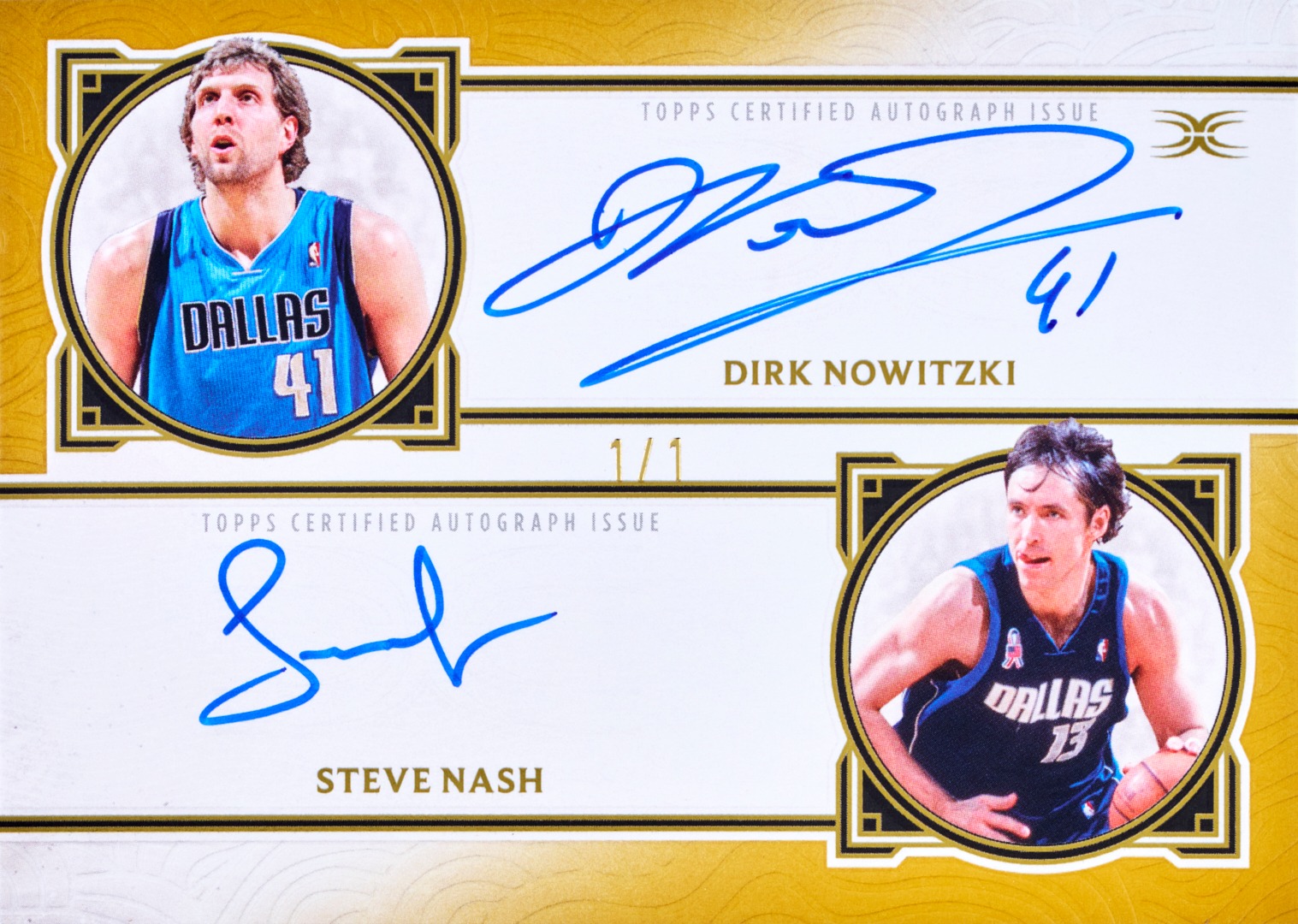 FIRST LOOK: Dirk Nowitzki & Steve Nash have dual autograph cards