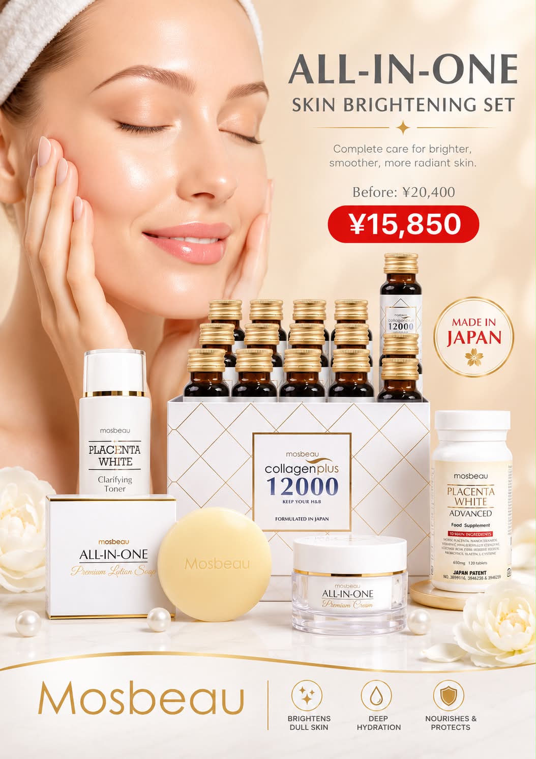 mosbeau glutathione review Glow isnt instant  its consistent. Placenta Advanced is designed for daily intake to help support skin renewal and long-term glow from within. Make it part of your routine.  Shop now. #mosbeau Best skin whitening pair made