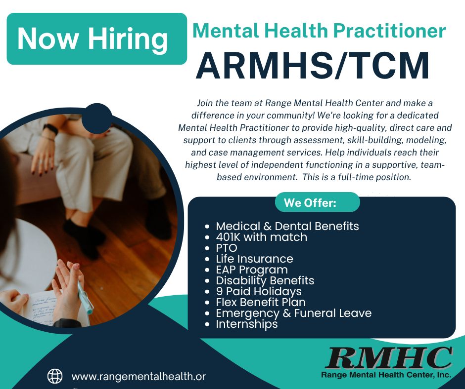 🚨 We're Hiring! 🚨 Join the... - Range Mental Health Center | Facebook