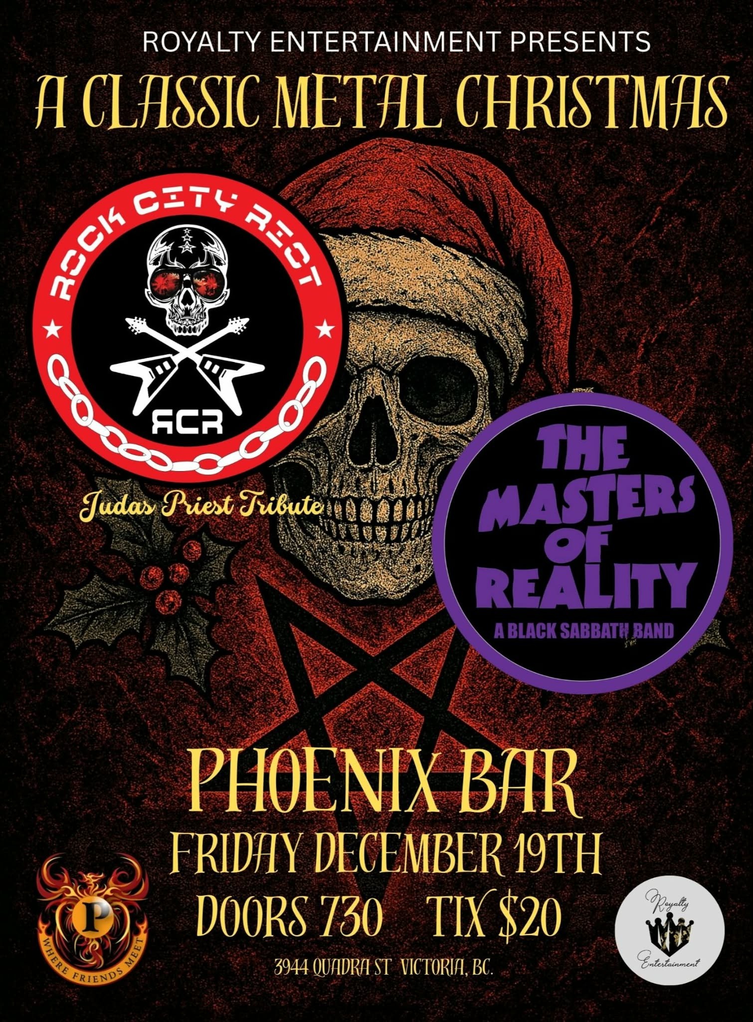 A CLASSIC METAL CHRISTMAS ft ROCK CITY RIOT and THE MASTERS OF REALITY