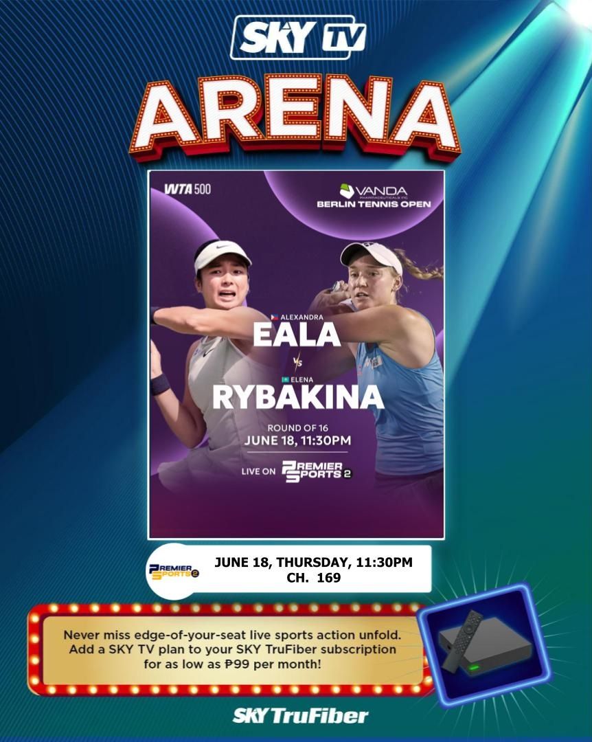 Catch World No. 74 and our very own Alex Eala take on Italy's